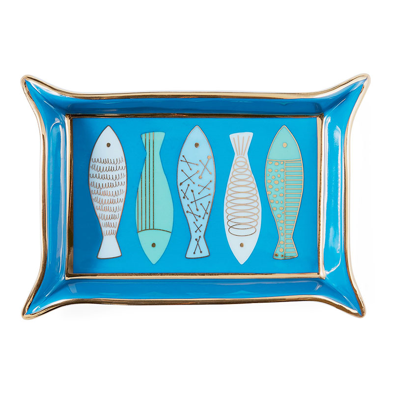 Fish Valet Tray, 18 x 12cm, Blue-1