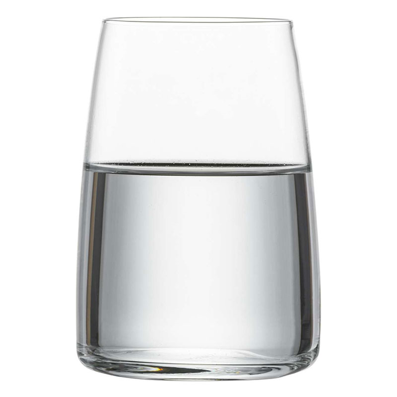 Vivid Senses Set of 4 Crystal Tumblers, 500ml, Clear-1