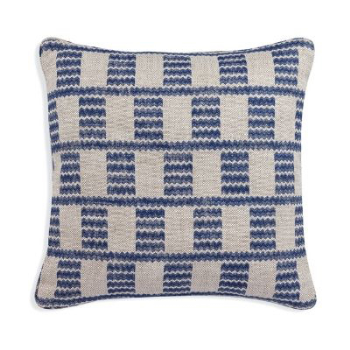 Cushion, Square, Blue Cove Linen, Small, 43x 43cm-0