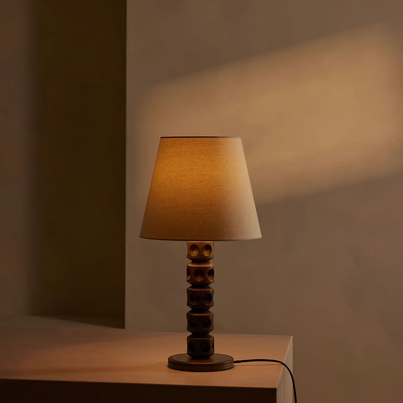 Francesca Table Lamp, H65cm, Brown-1