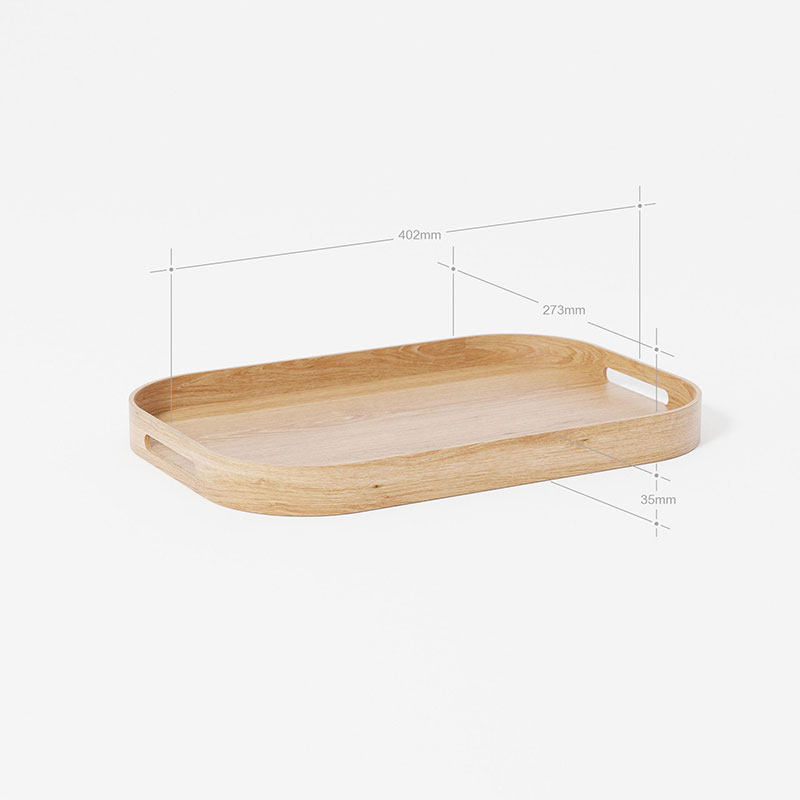 Bellhop 402 Rectangular Tray, Oak-4