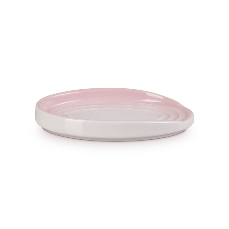 Stoneware Oval Spoon Rest, 16cm, Shell Pink-2