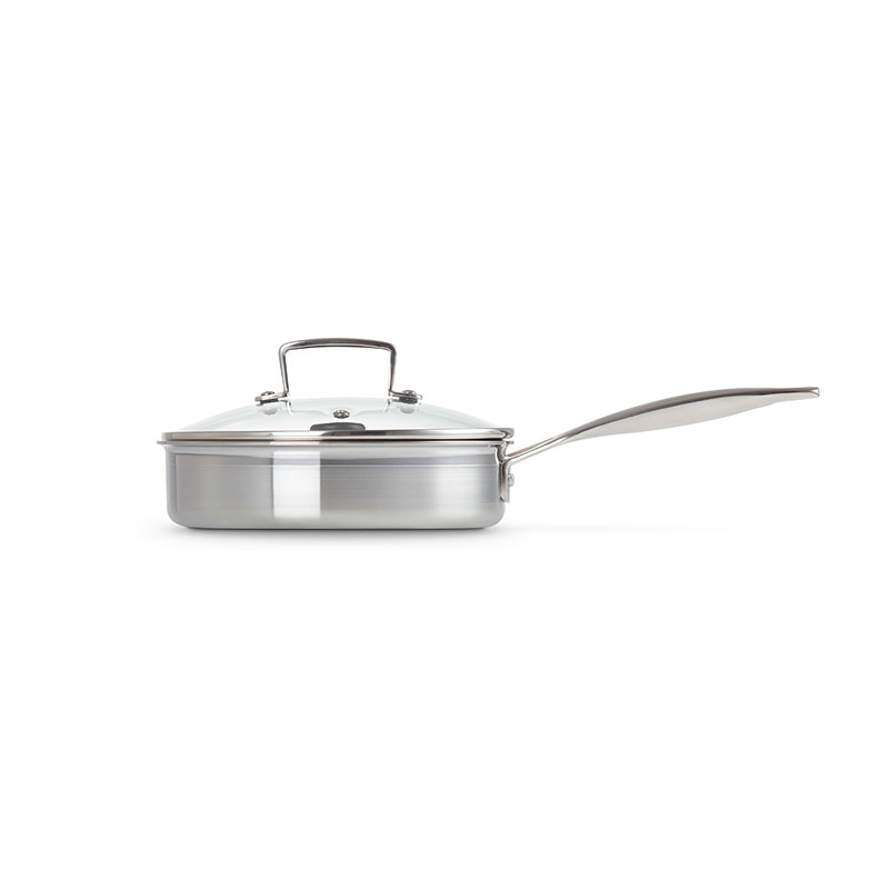 Classic 3-ply Saute Pan with Non-Stick Poaching Insert, Stainless Steel-1