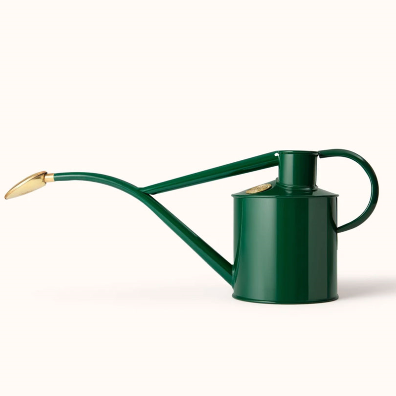 The Rowley Ripple & Smethwick Spritzer Watering Can & Sprayer Gift Set, 1L, Green/Brass-1