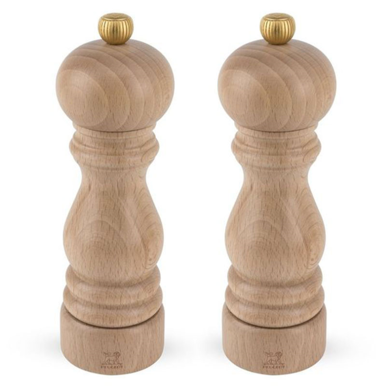 Paris Duo Pepper Mill & Salt Mill Set, 18cm, Natural-0