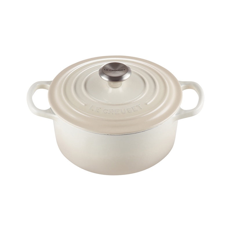 Signature Cast Iron Round casserole, 28cm - 6.7 litre, Meringue-0