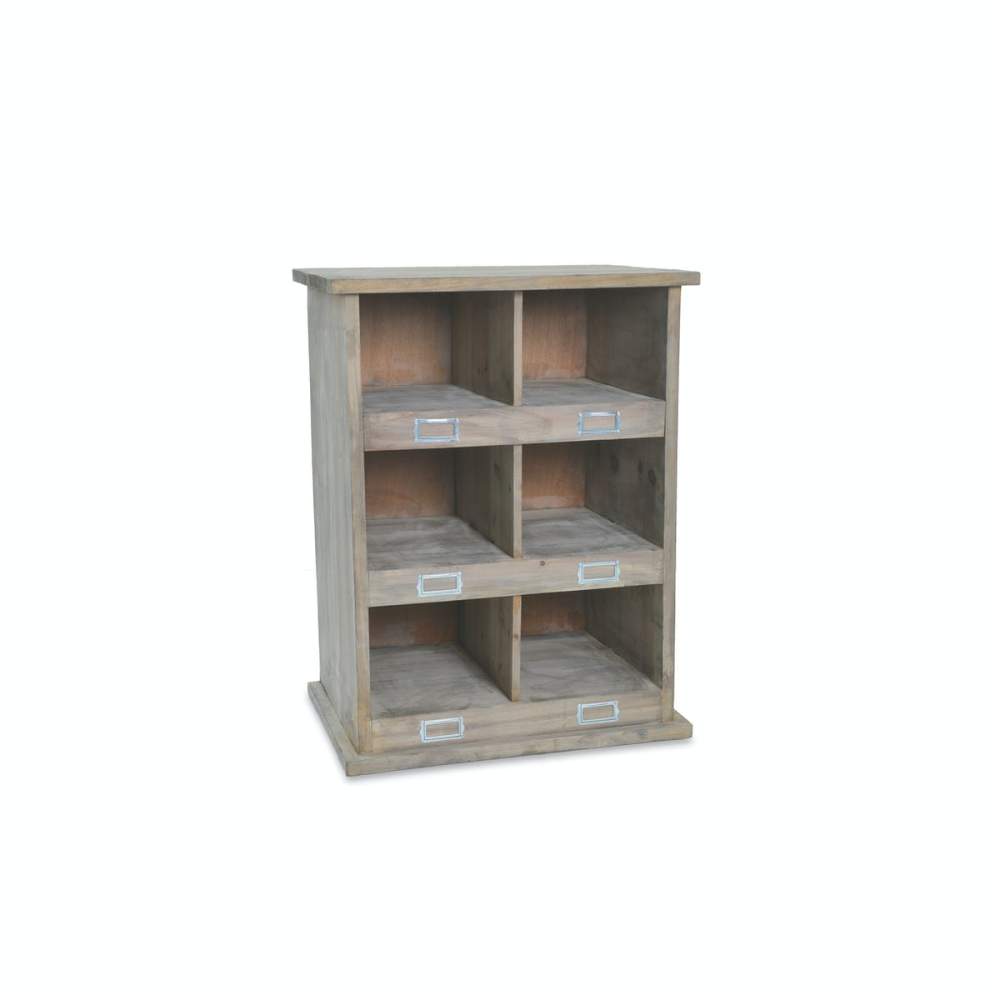 Chedworth 6 Shoe Rack, 66 x 50 x 35cm, Natural-1