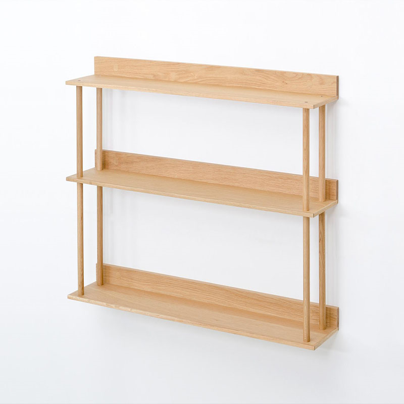 Platform 3 Shelf, H64 x W100cm, Oak-8