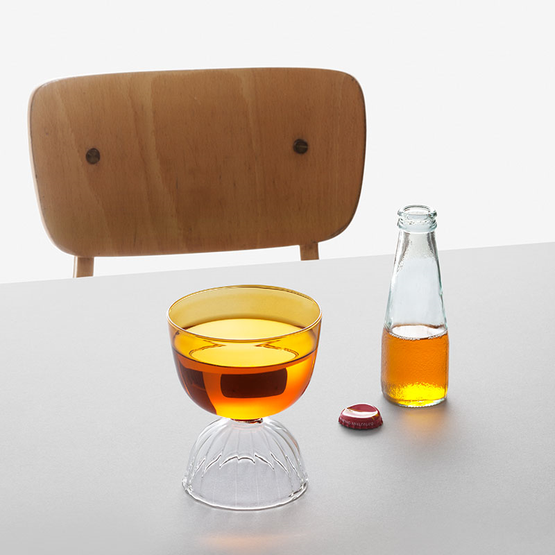 Tutu Bowl/Water Glass, 280ml, Amber-1