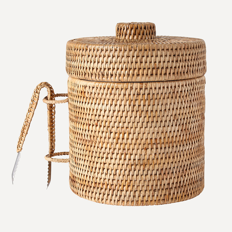 Rattan Ice Bucket, H25cm, Natural-1