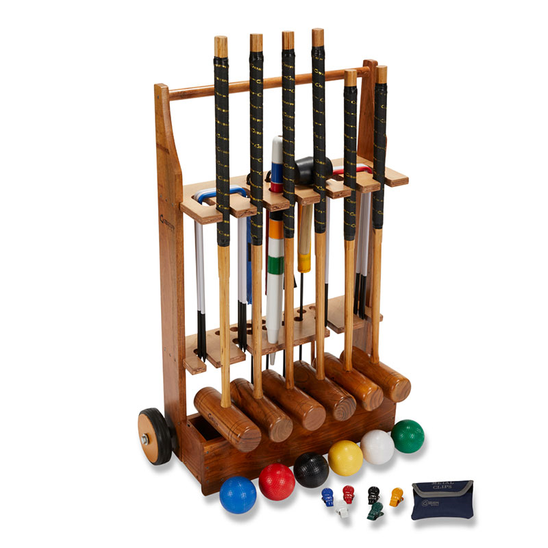 Pro 6 Player Croquet Set with Trolley-0