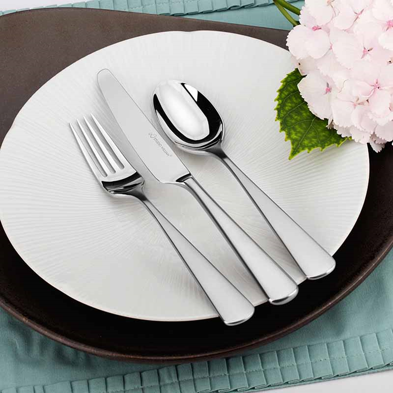 Mahogany 16 Piece Cutlery Set, Satin Finish-2