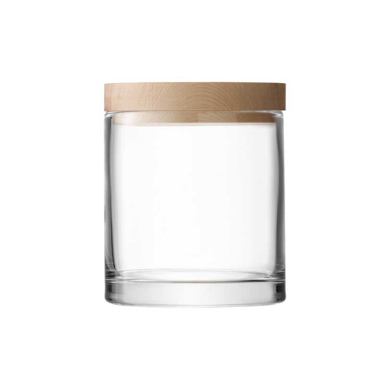 Lotta Container, 19cm, clear with ash lid-1