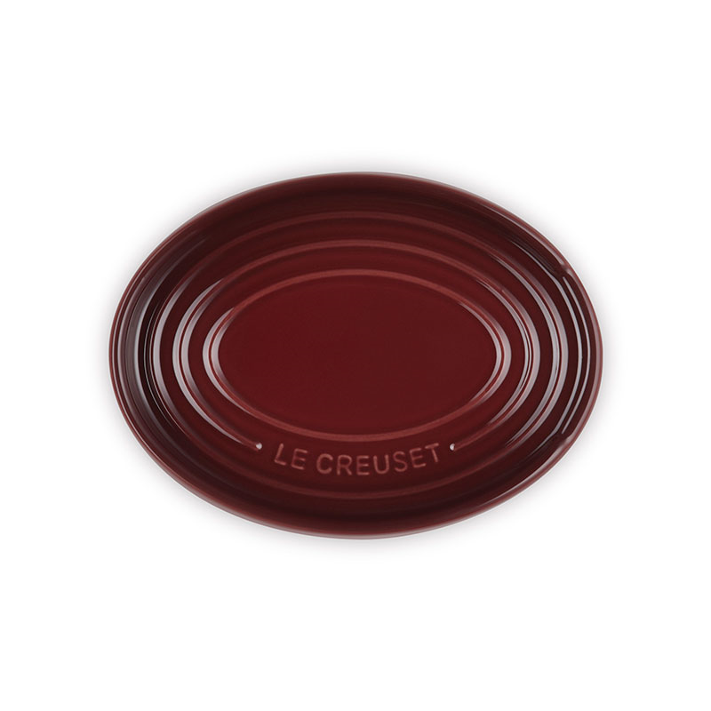 Stoneware Oval Spoon Rest, Garnet-3