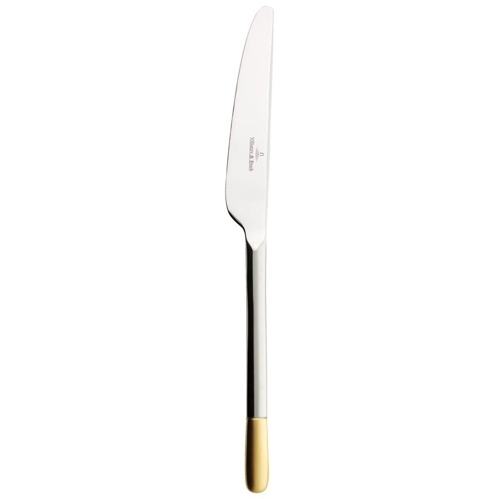 Ella Dinner knife, stainless steel with partial gold plate-0