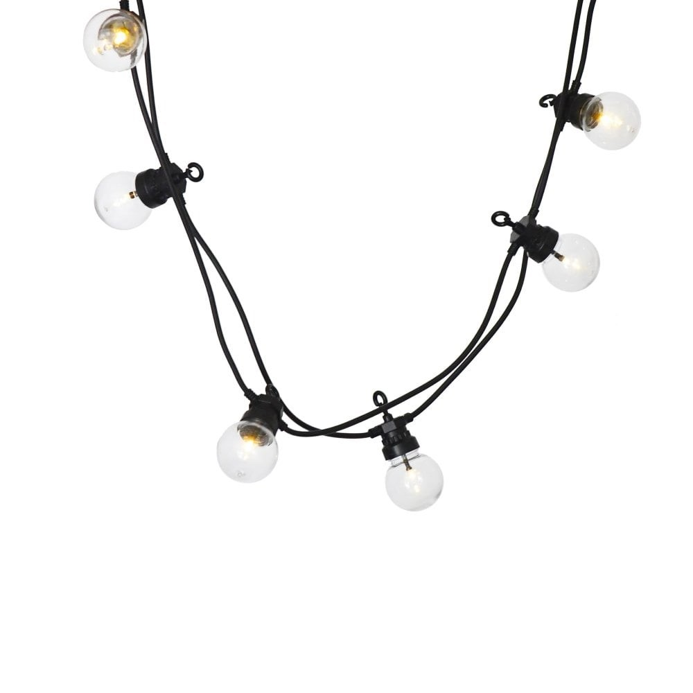 Golf Ball Festoon Lights, 8.7m, Black-1