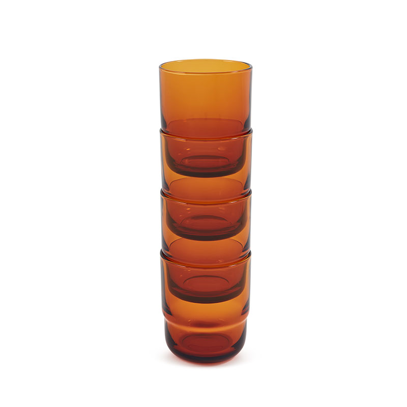 Set of 4 Glasses, 500ml, Sunset-1