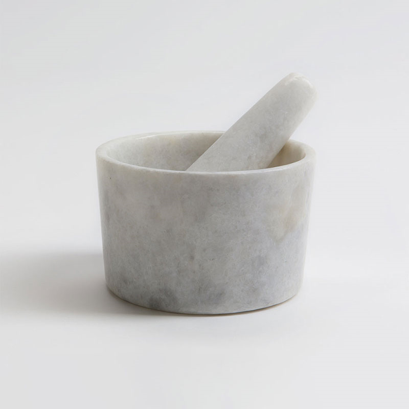 Mandalay Pestle & Mortar, D12cm, Marble-0