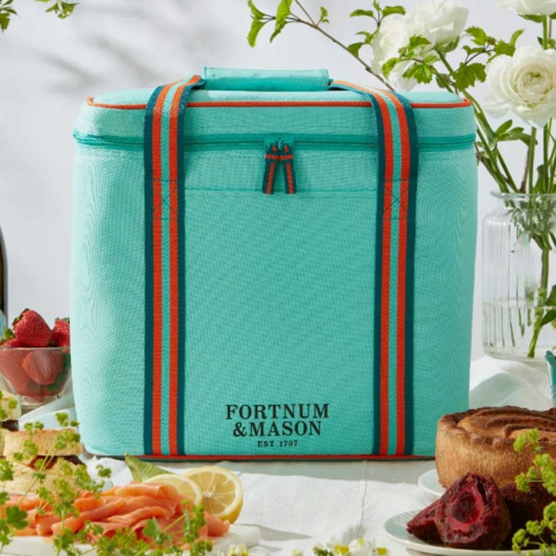 Fortnum's Picnic Cool Bag, Turquiose-0