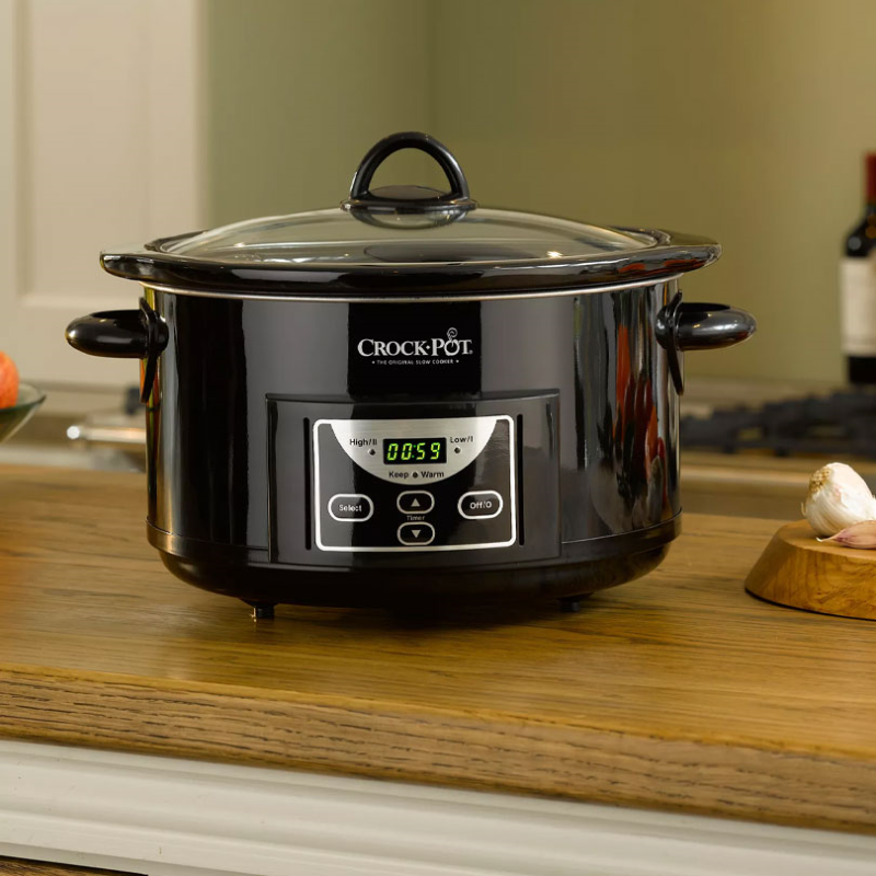 Countdown Digital slow cooker, 4.7 litre, Gloss Black-3