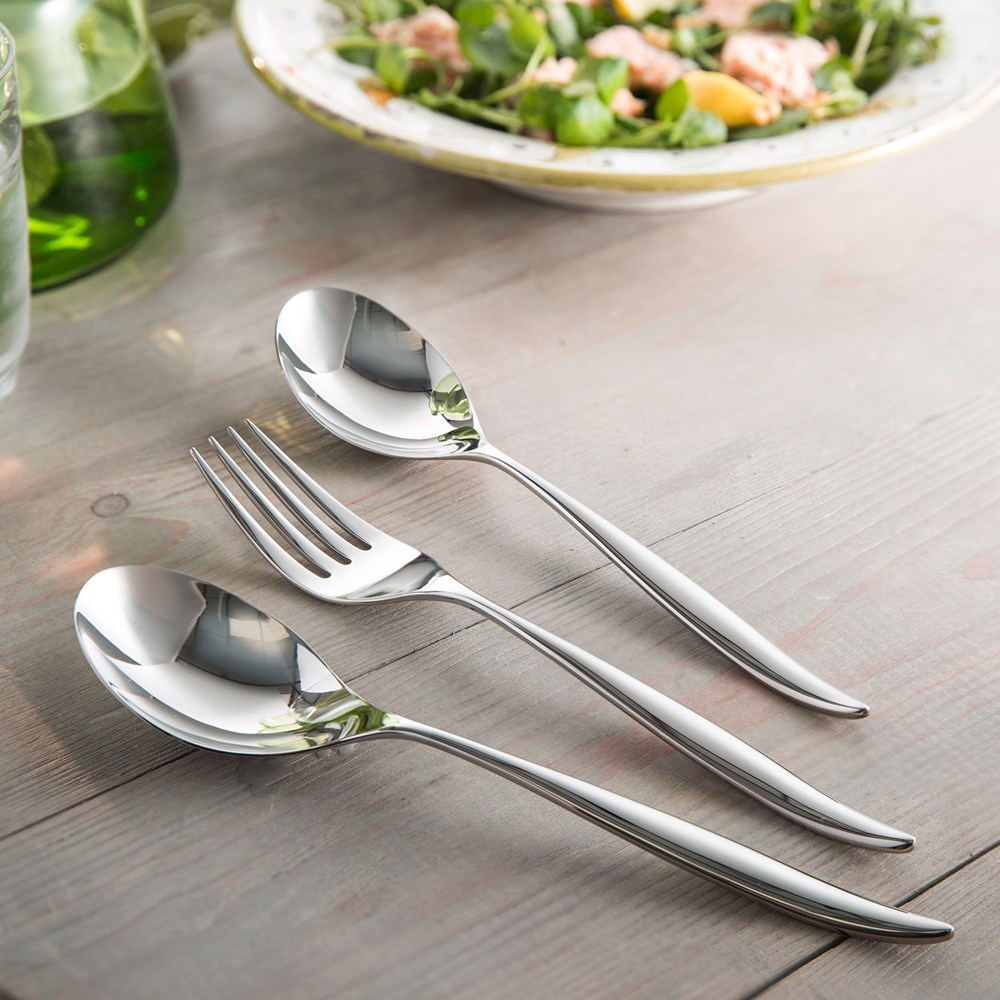 Hidcote Bright 3 piece serving set, Stainless Steel-1