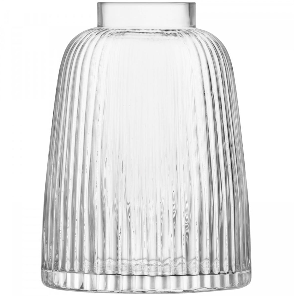 Pleat Vase, H26cm, Clear-2