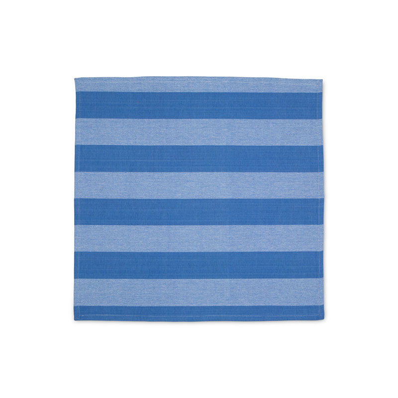 Stripe Set of 6 Napkins, W45 x L45cm, Cornflower Blue-2