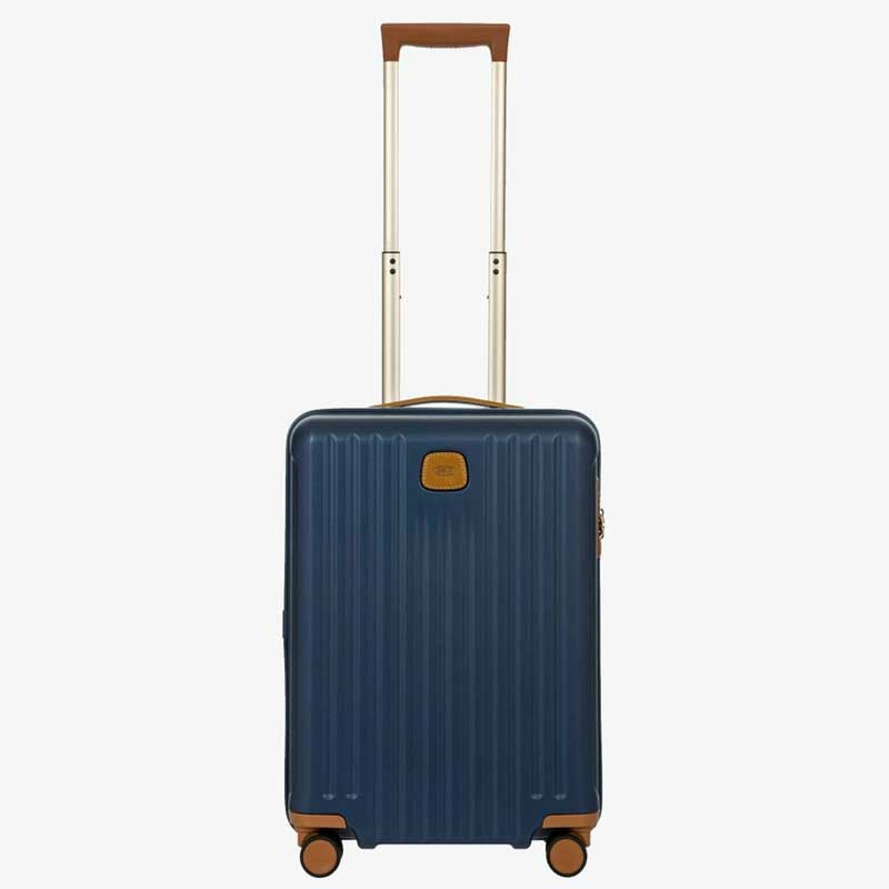 Capri Carry-On Suitcase with Front Pocket, H55x W23 X L40cm, Blue-6