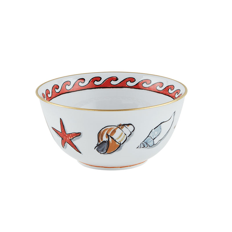 Il Viaggio Di Nettuno Hand-decorated Porcelain Bowl, White, 17cm-0