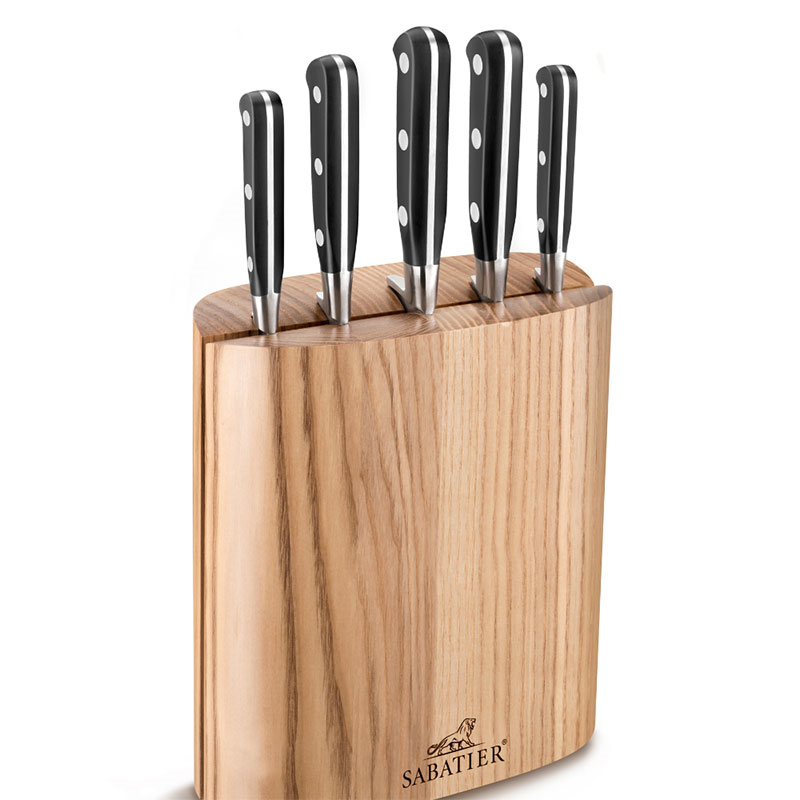 Ideal Steel 5Piece Knife Block Set, Black-0