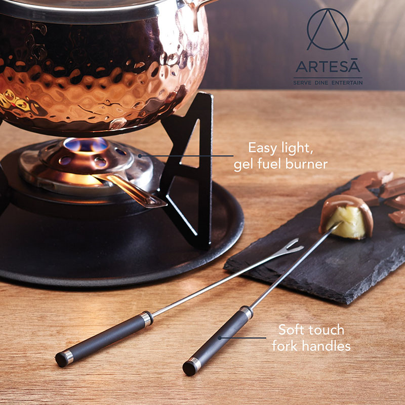 Fondue set, 16cm, Copper-5