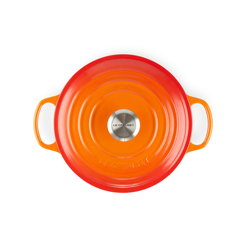 Signature Cast Iron Round casserole, 28cm - 6.7 litre, Volcanic-1