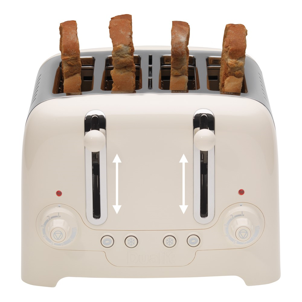 Lite 4 slot toaster, Canvas White-3