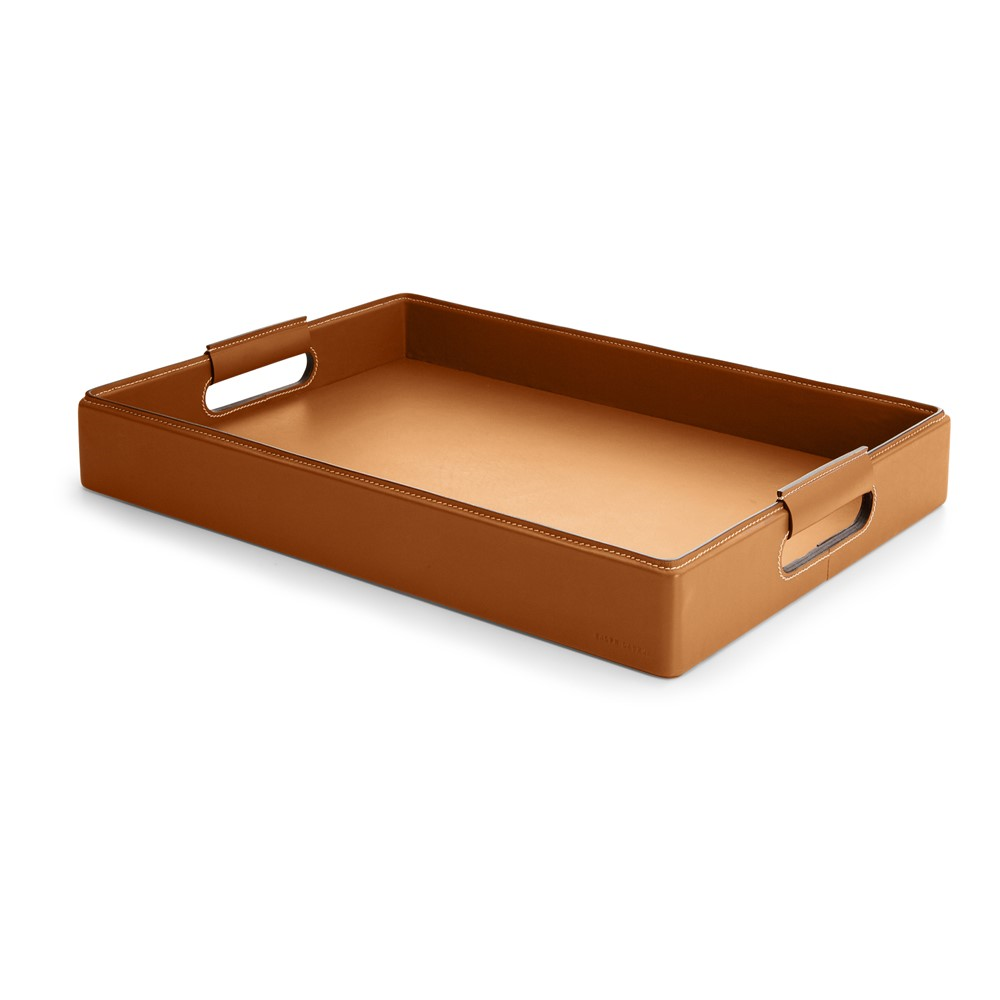 Wyatt Small tray, L20 x W14 x D3.1cm, Saddle-0