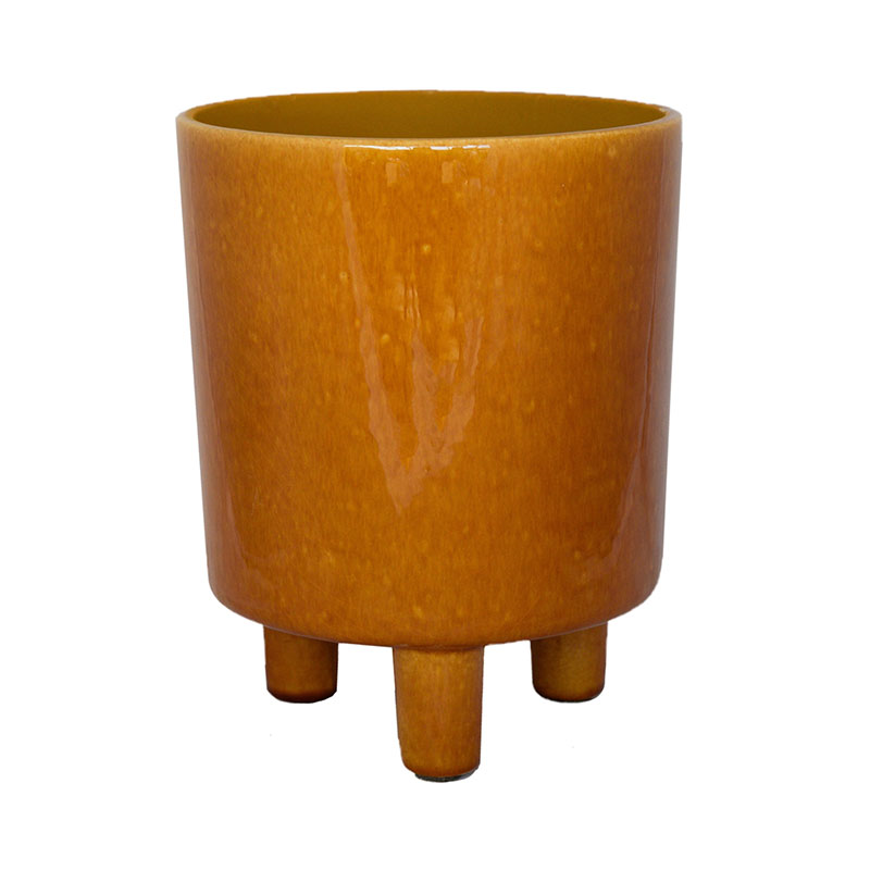 Pisa Planter, H20 x W24 x D24cm, Mustard-1