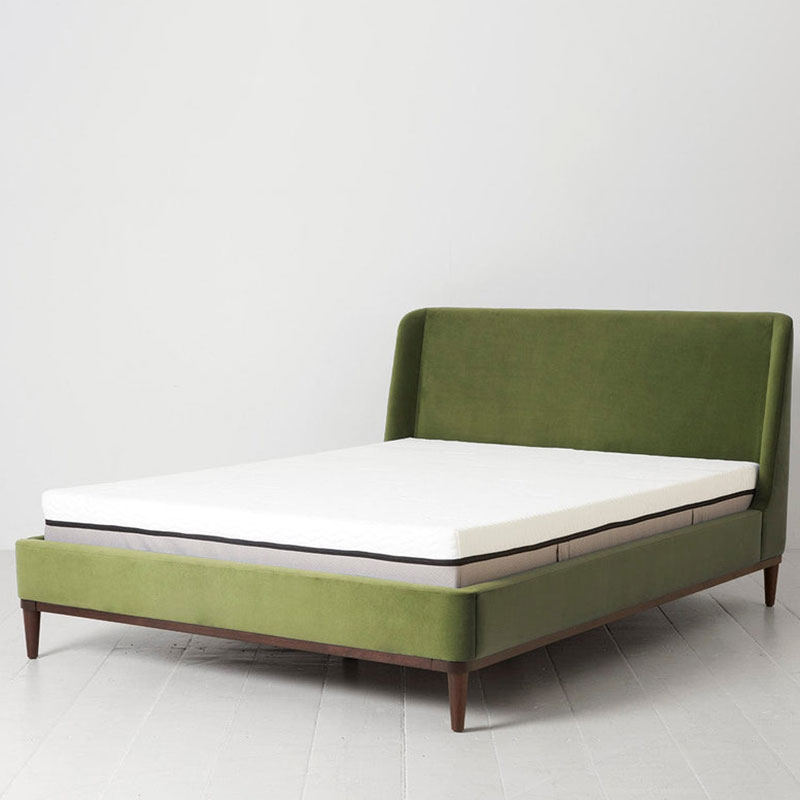 Bed 02 Velvet King Size Frame, Vine-0