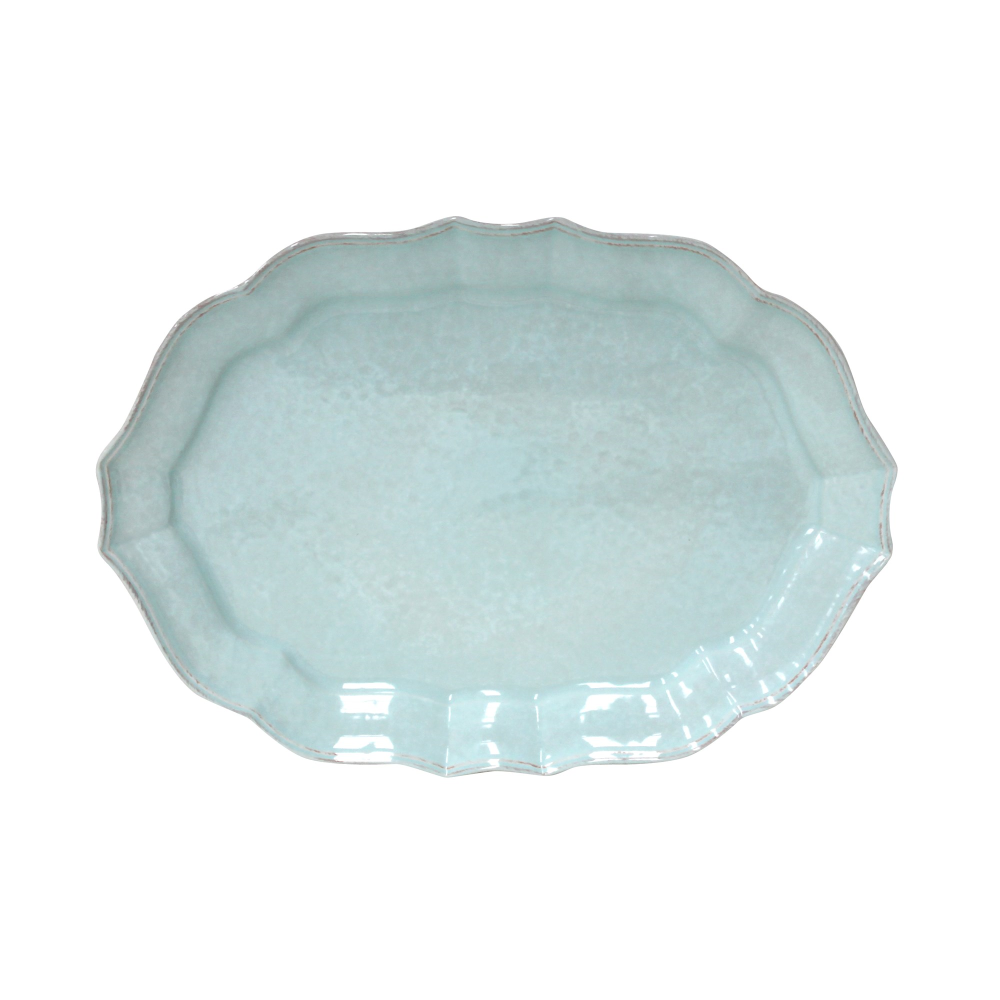 Impressions Large oval platter, turquoise-0