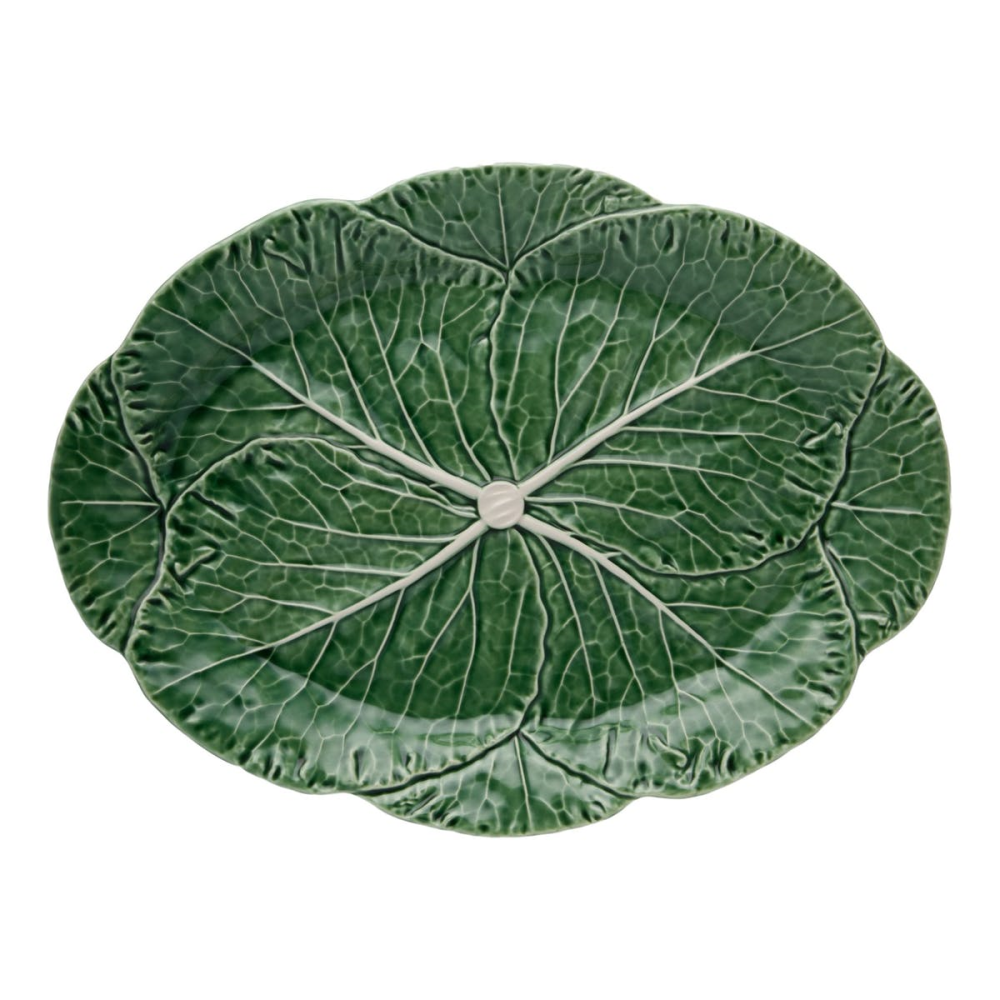 Cabbage Platter, 43 x 32 x 3cm, Green-0