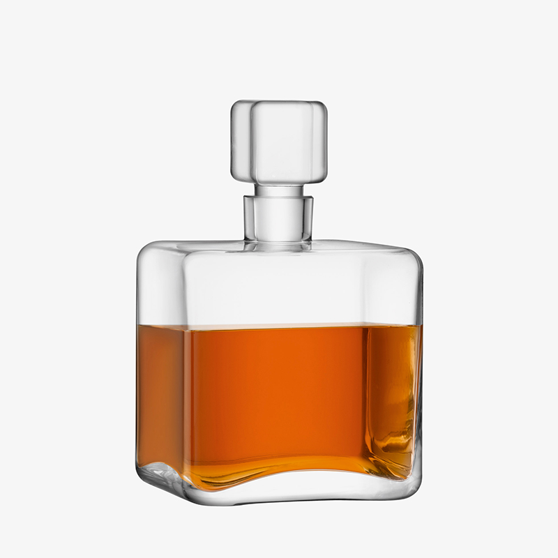 Cask Whisky Square Decanter, 1l, Clear-0