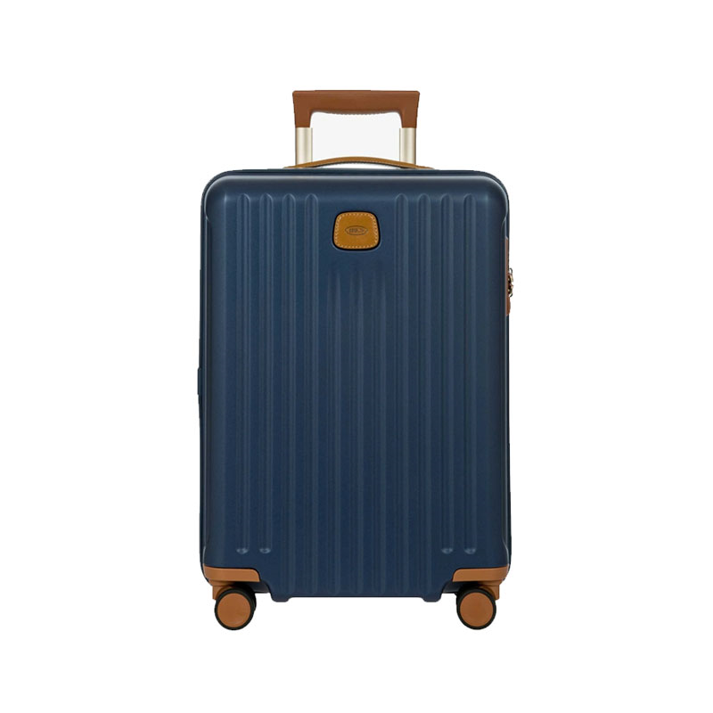 Capri Carry-On Suitcase with Front Pocket, H55x W23 X L40cm, Blue-0