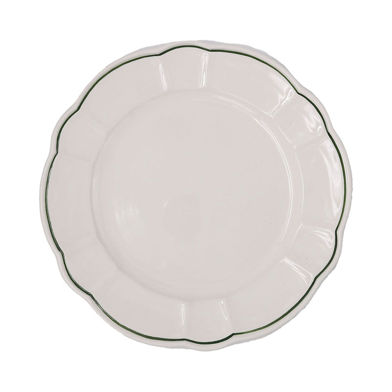 Romilly Set of 4 Dinner Plates, D28cm, Green-1