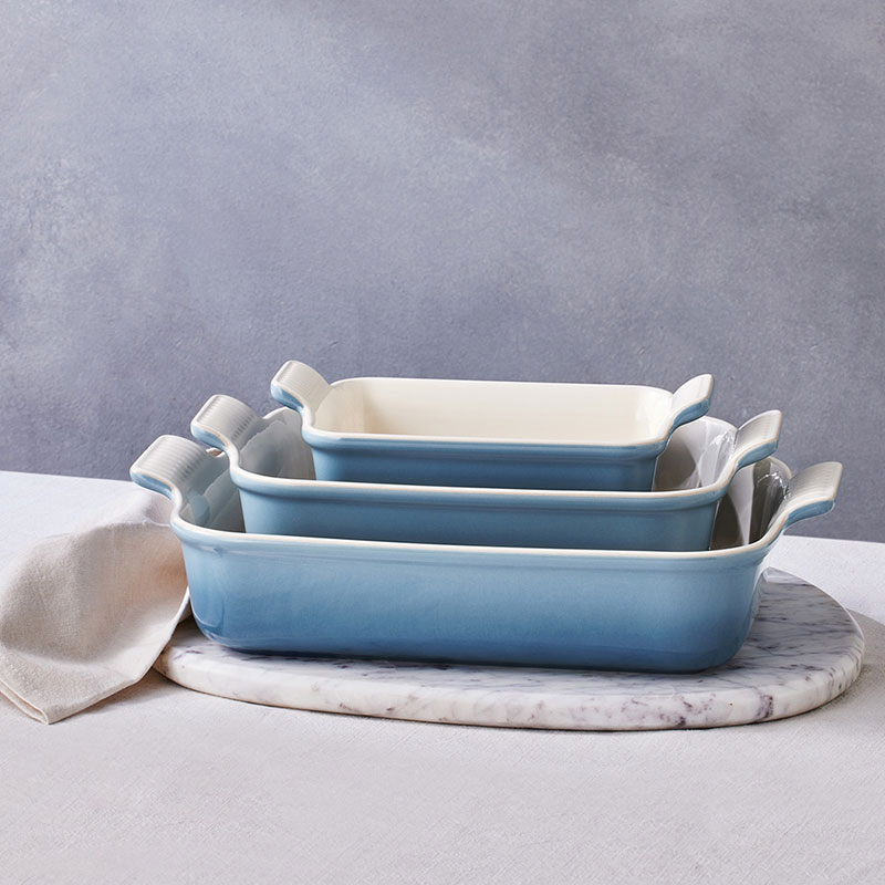 Stoneware Heritage Rectangular Dish, 32cm, Chambray-3