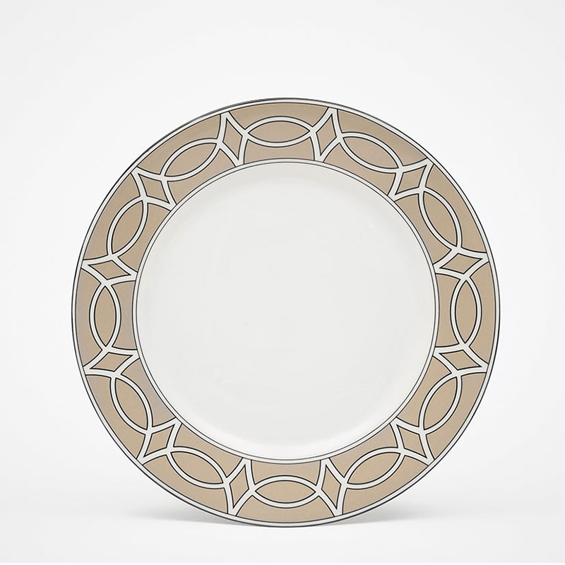 Loop Set of 2 Dessert Plate, D21cm, Truffle-0