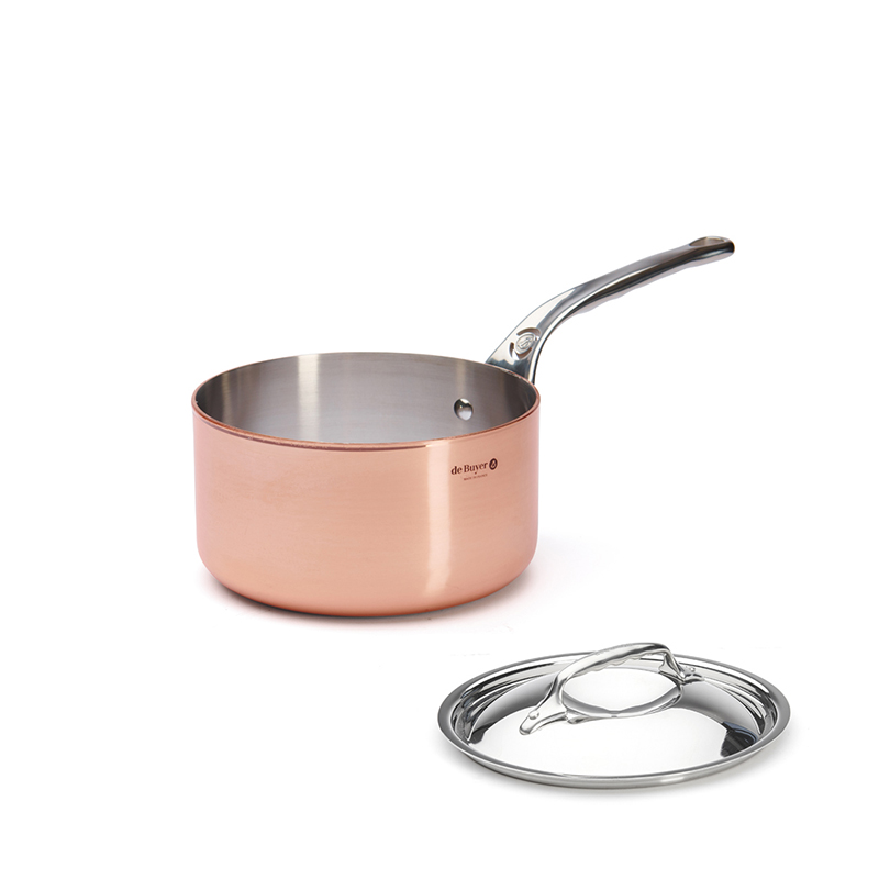 Prima Matera Saucepan with Lid, 18cm, Copper-0