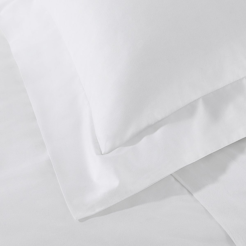 300 Thread Count Egyptian Cotton Sateen King duvet cover, W225 x L220cm, White-1