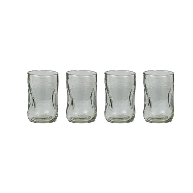 Chandani Set of 4 Tumblers, 400ml, Clear-1