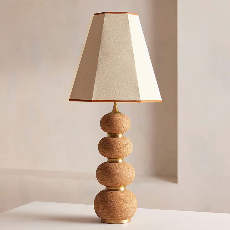 Naomi Table Lamp, H90cm, Brown-1