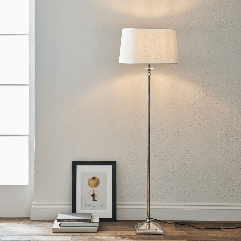 Hanover Floor Lamp With Lucile Shade, H154.5cm, Warm White-0