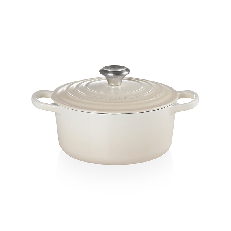 Signature Cast Iron Round casserole, 28cm - 6.7 litre, Meringue-3