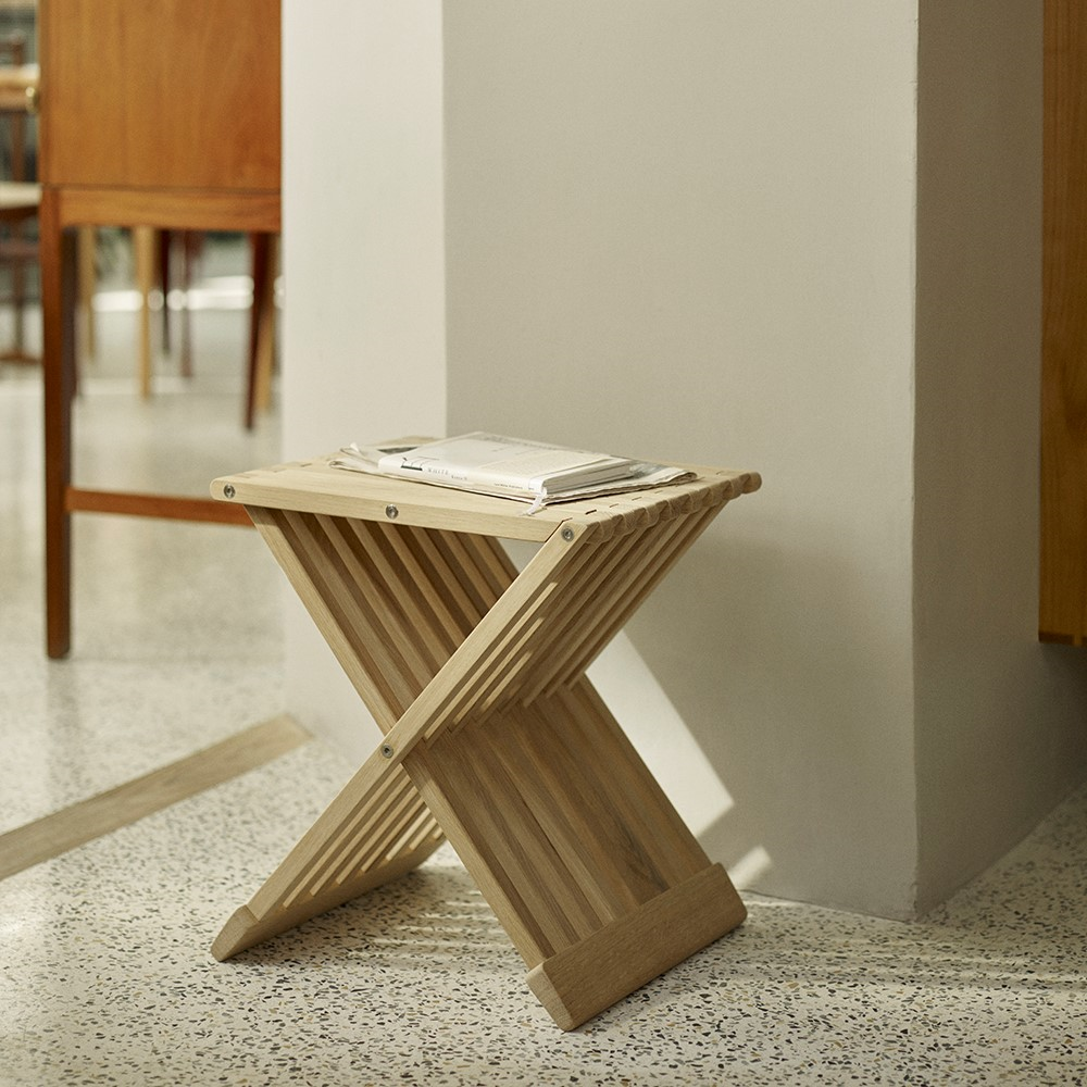 Fionia Stool, W40 x D33.5 x H44cm, Oak-0